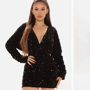 Fashion Nova One and Only Sequin Mini Dress Medium